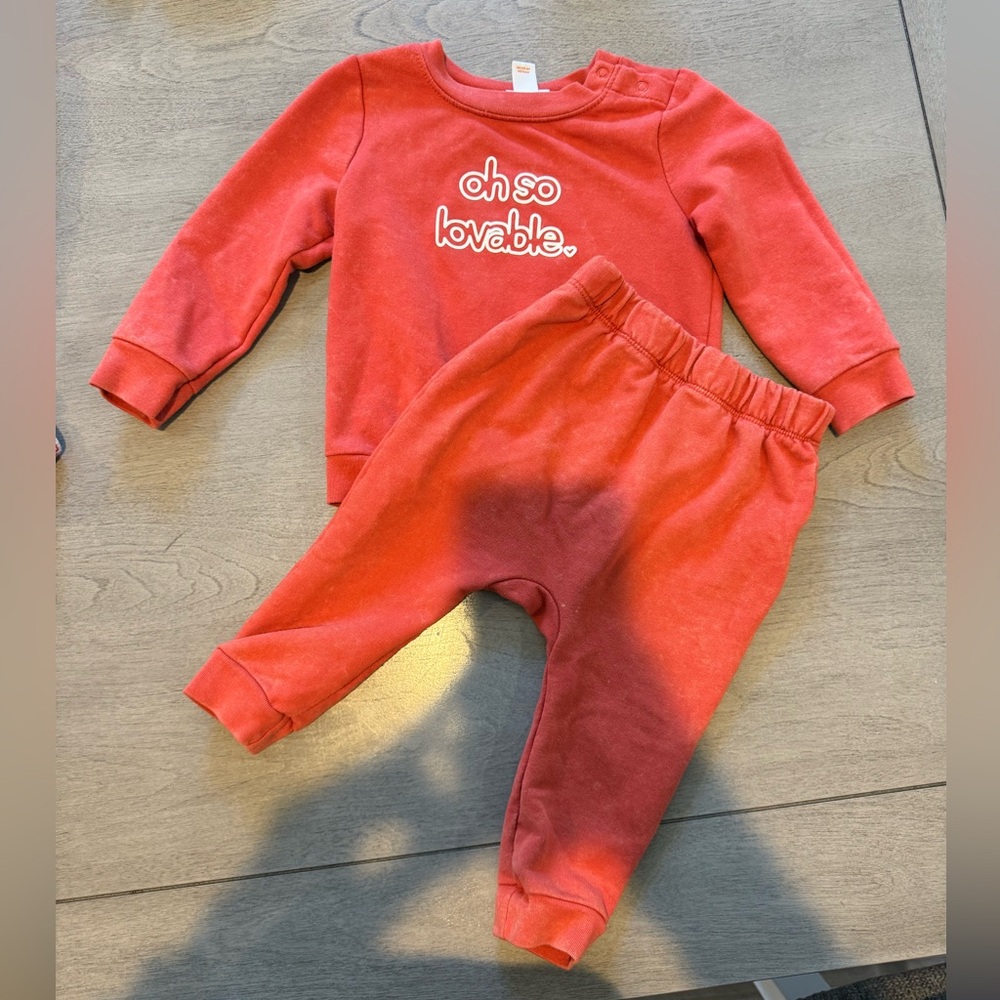 Cat & Jack sweat set 12m